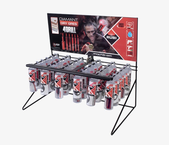DISPLAY FOR 4DRILL BITS